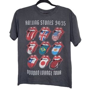 The Rolling Stones Bravado Voodoo Lounge Band 94/95 T-Shirt in Grey Size Small